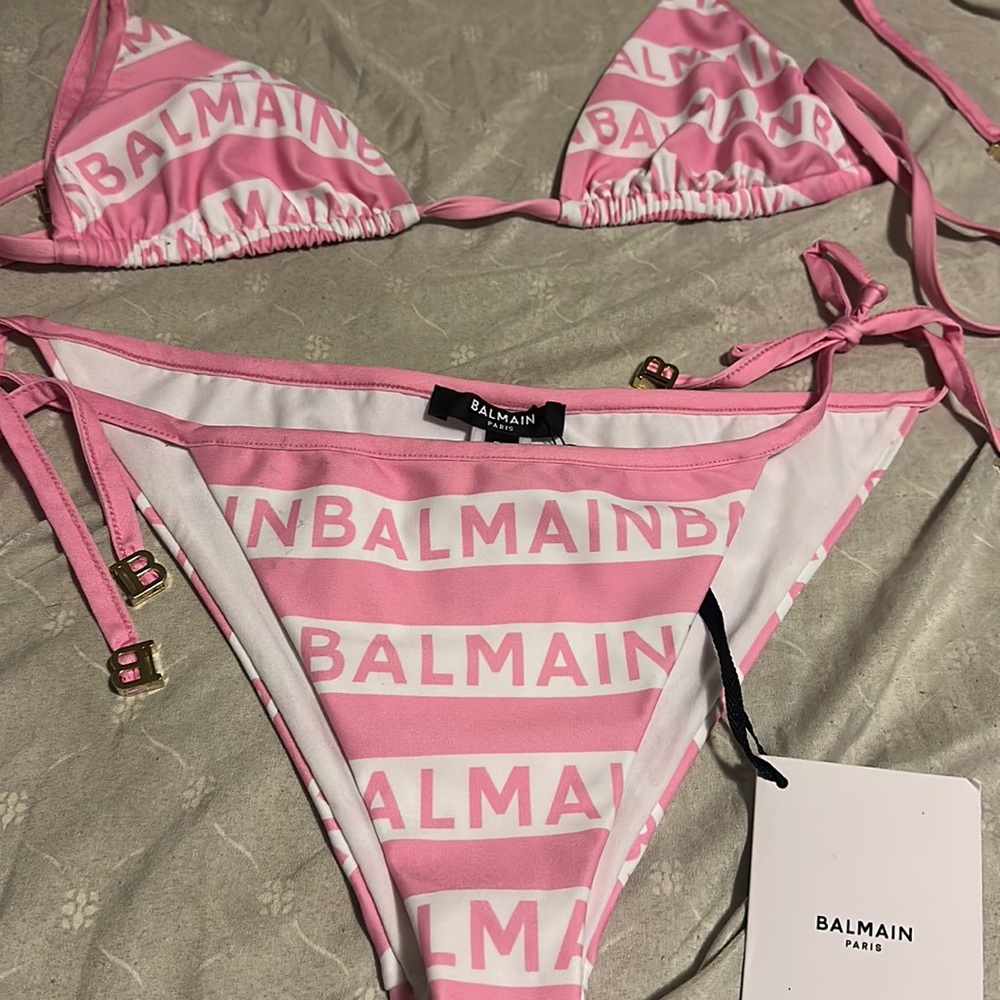 Balmain two piece swim suit